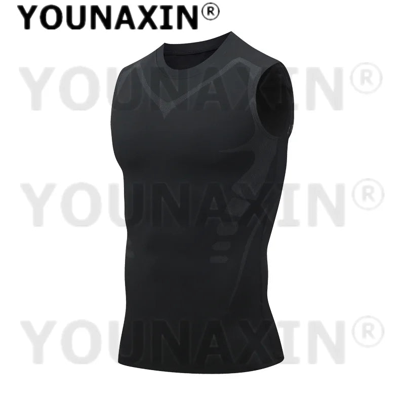 Men’s Sleeveless T-Shirts Base Layer Vest Basketball Sports Tight Gym Fitness Jogger Running Top Outdoor Tank S M L XL 2XL 3XL