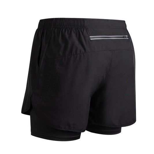 Men's Running Shorts 2025 New Release Gym Fitness 2-in-1 Exercise Summer Quick Dry Trendy Personalized Running Shorts