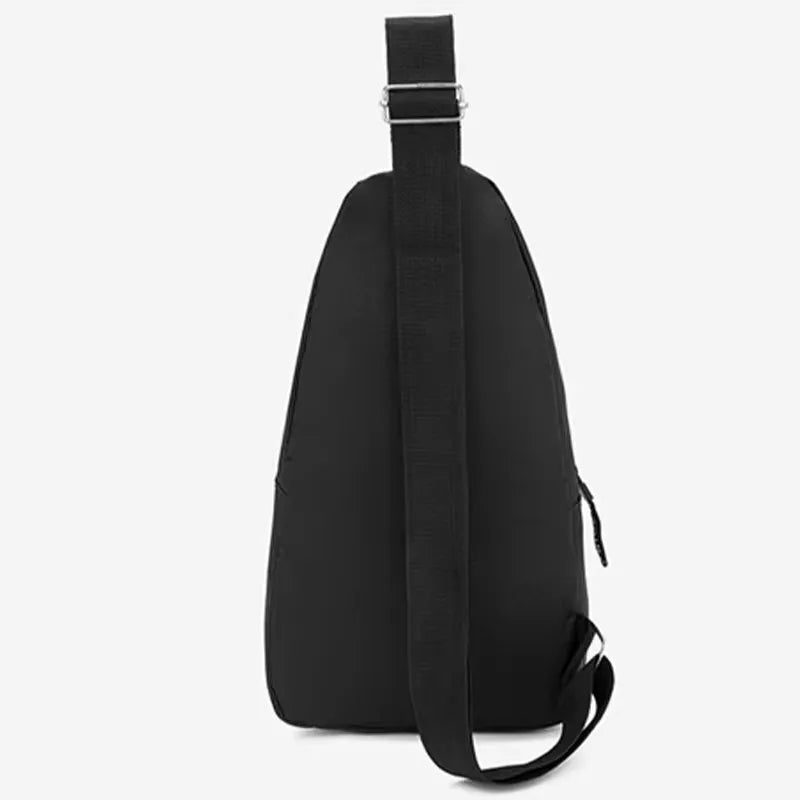 Men's New Nylon Canvas Chest Bag - Casual and Sports Style Single Shoulder Crossbody Bag with Chest Straps