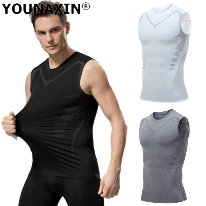 Men’s Sleeveless T-Shirts Base Layer Vest Basketball Sports Tight Gym Fitness Jogger Running Top Outdoor Tank S M L XL 2XL 3XL