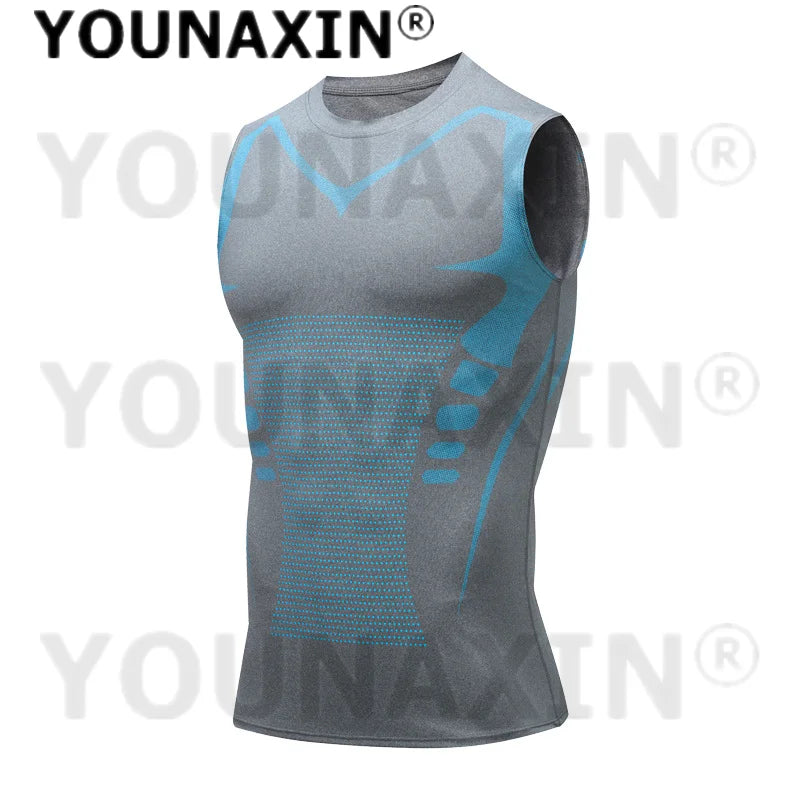 Men’s Sleeveless T-Shirts Base Layer Vest Basketball Sports Tight Gym Fitness Jogger Running Top Outdoor Tank S M L XL 2XL 3XL