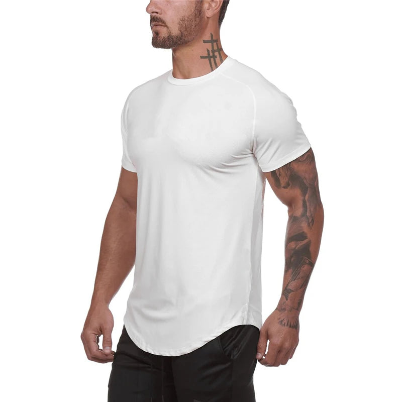Men's Running T-Shirts, Quick Dry Slim Fit Sport T-Shirts, Fitness Gym Running Shirts, Soccer Shirts Men's Jersey Sportswear