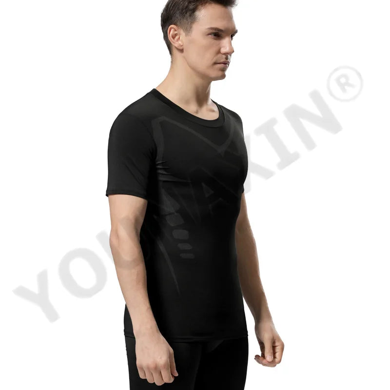 Men's Outdoor Sportswear Short Sleeves T-Shirts Yoga Sports Basketball Shorts Gym Fitness Running Top Pajamas S M L XL 2XL 3XL