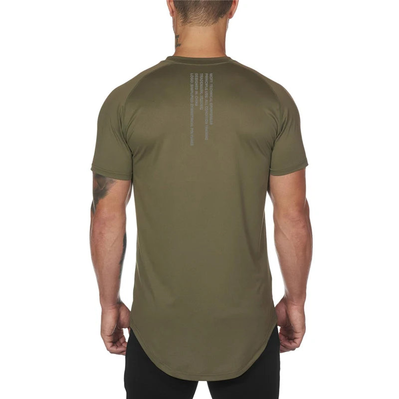 Men's Running T-Shirts, Quick Dry Slim Fit Sport T-Shirts, Fitness Gym Running Shirts, Soccer Shirts Men's Jersey Sportswear
