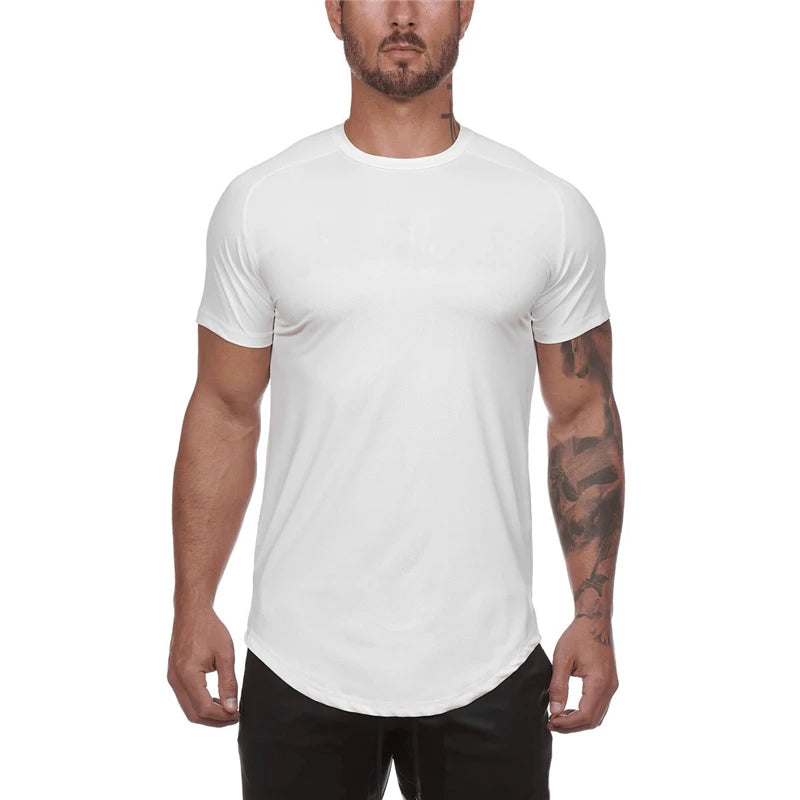 Men's Running T-Shirts, Quick Dry Slim Fit Sport T-Shirts, Fitness Gym Running Shirts, Soccer Shirts Men's Jersey Sportswear