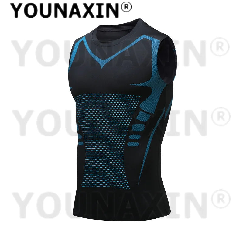 Men’s Sleeveless T-Shirts Base Layer Vest Basketball Sports Tight Gym Fitness Jogger Running Top Outdoor Tank S M L XL 2XL 3XL