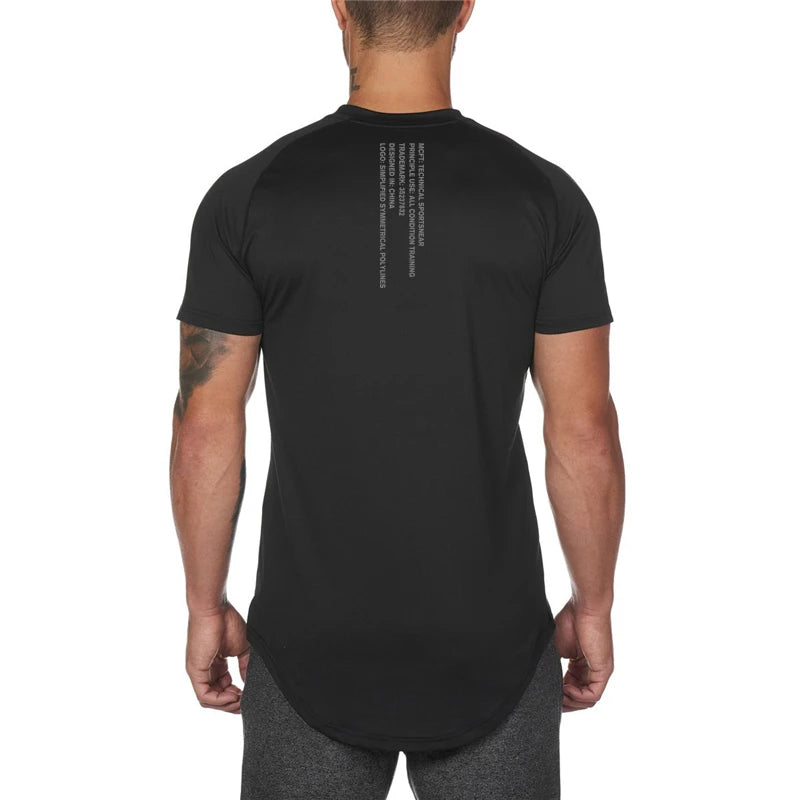 Men's Running T-Shirts, Quick Dry Slim Fit Sport T-Shirts, Fitness Gym Running Shirts, Soccer Shirts Men's Jersey Sportswear