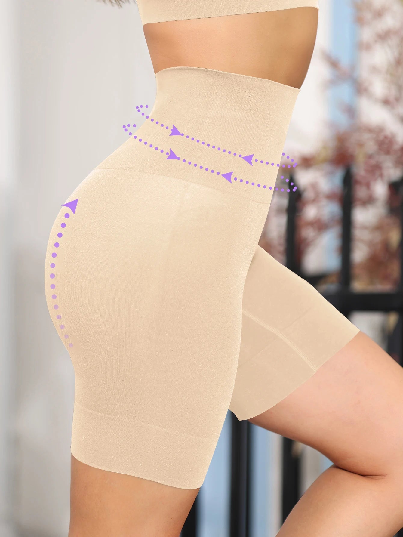 High Waist Shaping Boyshort Panties, Tummy Control Butt Lifting Slim Shorts, Women's Underwear & Shapewear