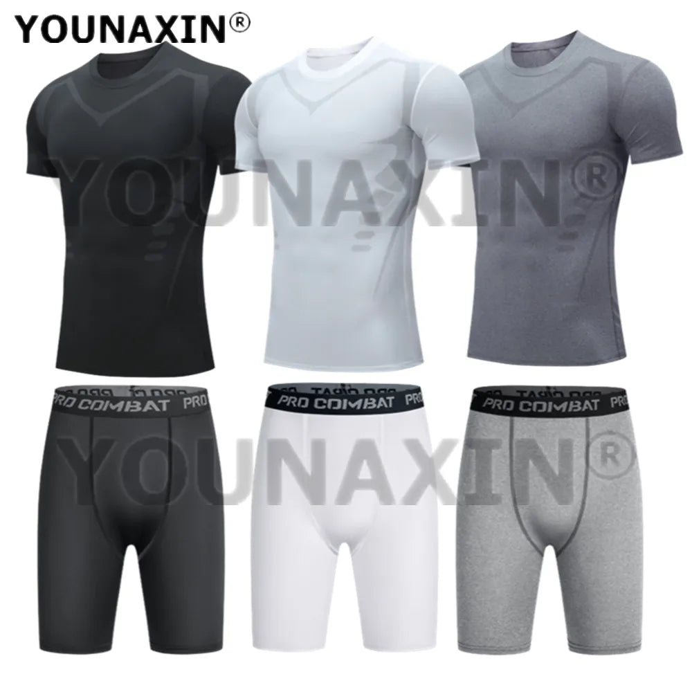 Men's Outdoor Sportswear Short Sleeves T-Shirts Yoga Sports Basketball Shorts Gym Fitness Running Top Pajamas S M L XL 2XL 3XL