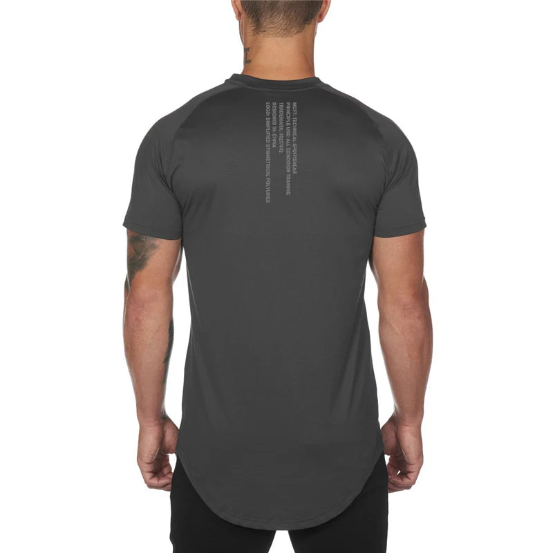 Men's Running T-Shirts, Quick Dry Slim Fit Sport T-Shirts, Fitness Gym Running Shirts, Soccer Shirts Men's Jersey Sportswear