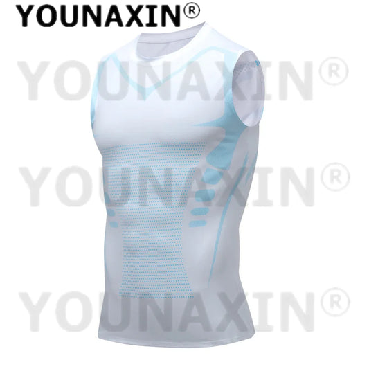 Men’s Sleeveless T-Shirts Base Layer Vest Basketball Sports Tight Gym Fitness Jogger Running Top Outdoor Tank S M L XL 2XL 3XL