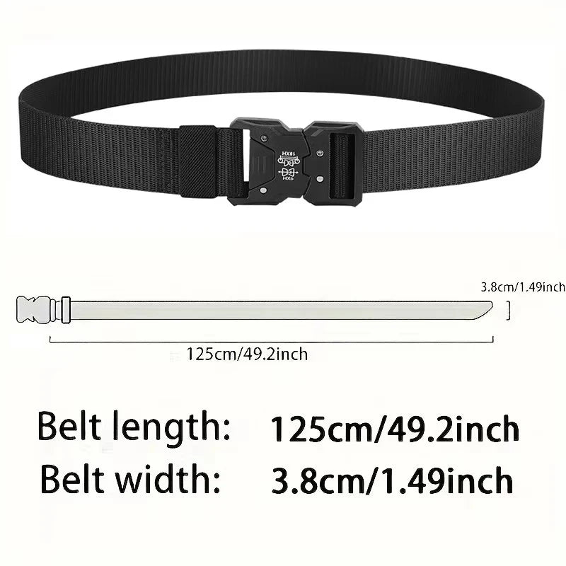 1/2Pcs Men's Belt Outdoor Luxury Tactical Belt Multi-Function Buckle Nylon Belt High Quality Canvas Belt Unisex Accessories Belt