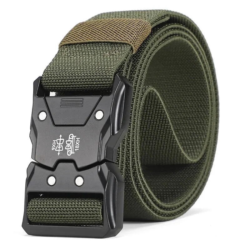 Classic Design Fashion Matching Essentials Tactical Quick Release Snap Snap Elastic Leisure Outdoor Training Belt