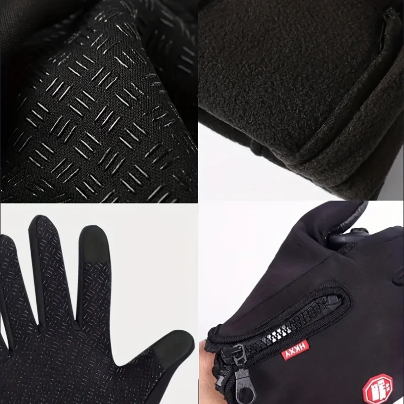 Winter Gloves For Men Women Touchscreen Warm Outdoor Cycling Driving Motorcycle Cold Gloves Windproof Non Slip Gloves