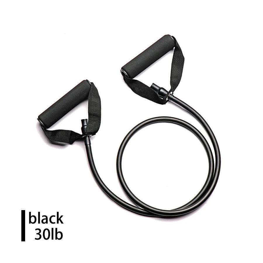 5 Levels Pull Rope Fitness Elastic Bands Resistance Bands with Handles Training Exercise Tube Band  Workouts Strength Equipment