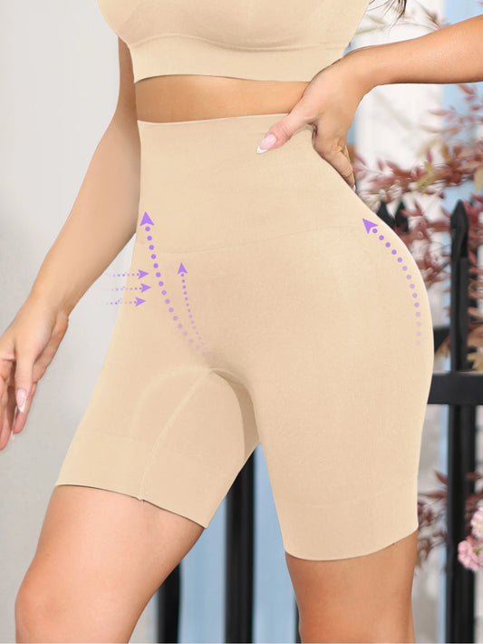 High Waist Shaping Boyshort Panties, Tummy Control Butt Lifting Slim Shorts, Women's Underwear & Shapewear