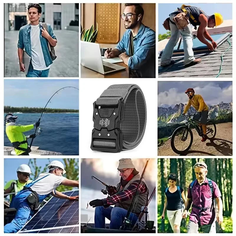 1/2Pcs Men's Belt Outdoor Luxury Tactical Belt Multi-Function Buckle Nylon Belt High Quality Canvas Belt Unisex Accessories Belt